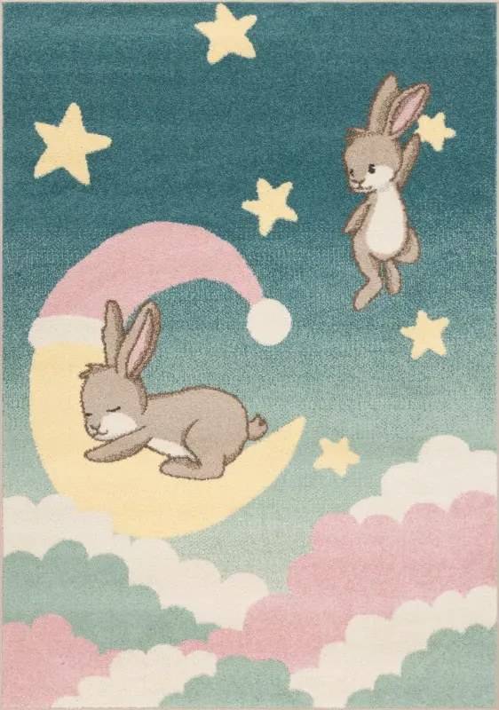 Covor Copii Cu Iepuras Sweet Dreams Azure Selectează mărime: 240 X 330