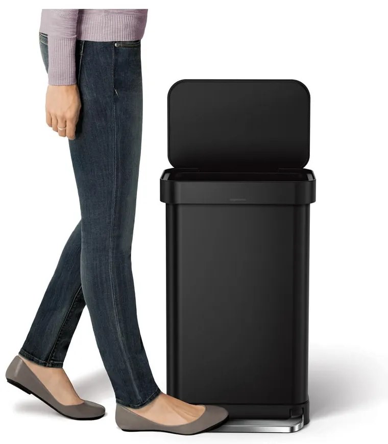 Coș de gunoi cu pedală din oțel 45 l – simplehuman
