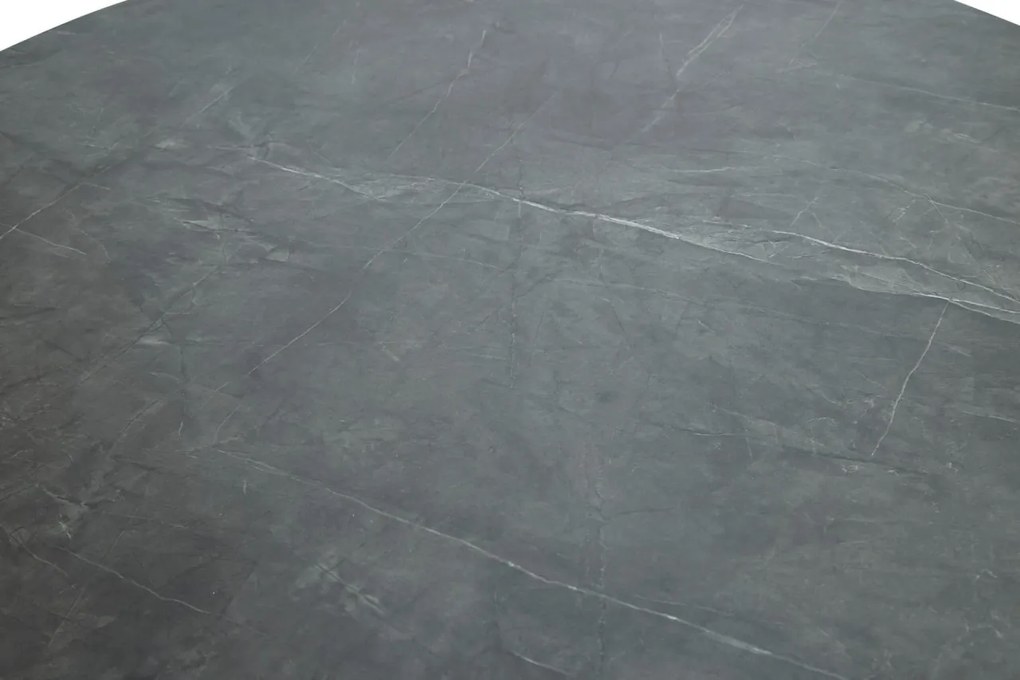 Masa rotunda Angel marmura gri/negru mat – d120 x h76 cm