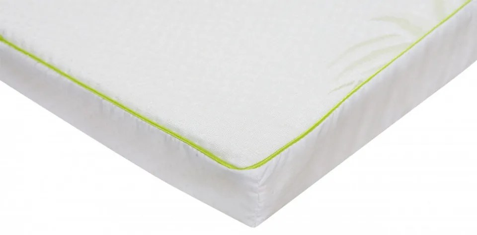 Topper saltea Aloe Vera Therapy Memory Arctic Gel 7 zone de confort, Green Future, 140x200 cm