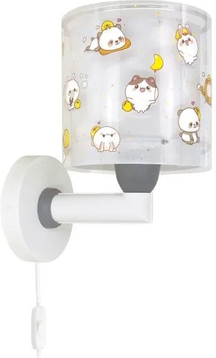 Dalber 41769E - Aplica de perete pentru copii KAWAII FRIENDS 1xE27/15W/230V gri