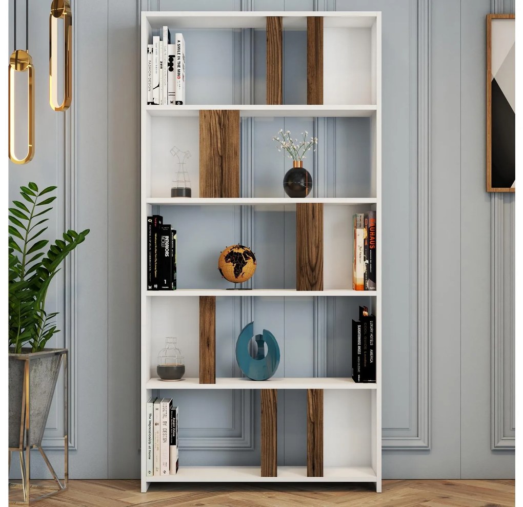 Raft Limba (Alb + lemn de nuc). Promo -10%. 1088318