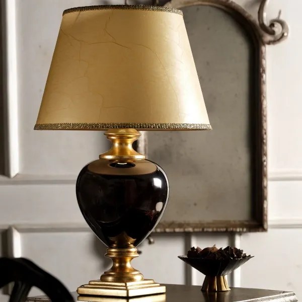 Lampă de masă ONLI AMADEUS 1xE27/15W/230V 72 cm negru/auriu