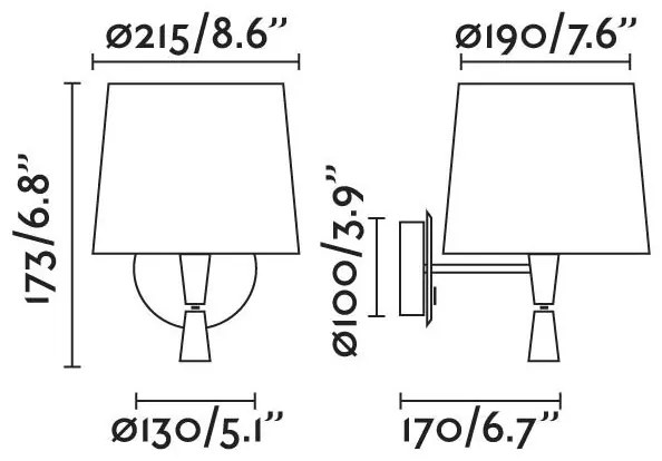 Aplica moderna design elegant SAMBA reader LED alb/galben