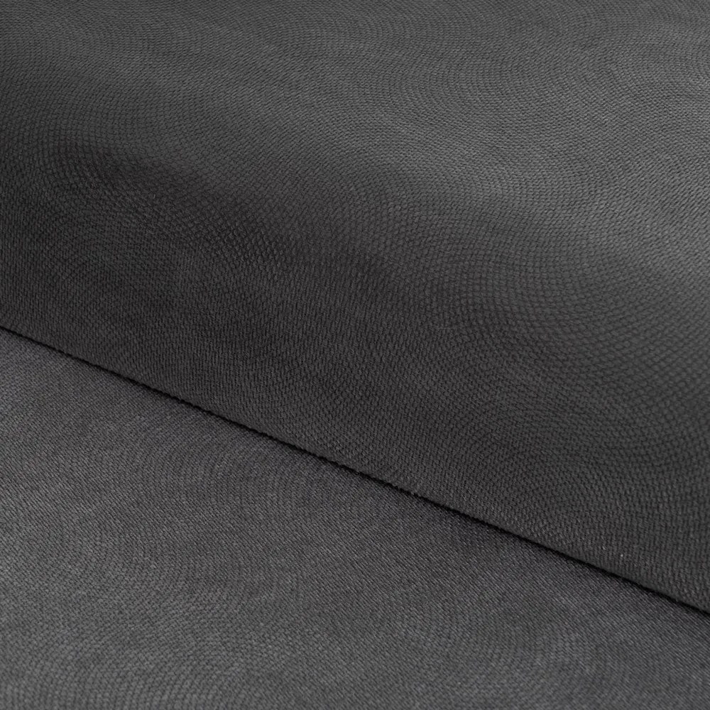 Taburet gri închis cu tapițerie din catifea Estela – Casa Selección