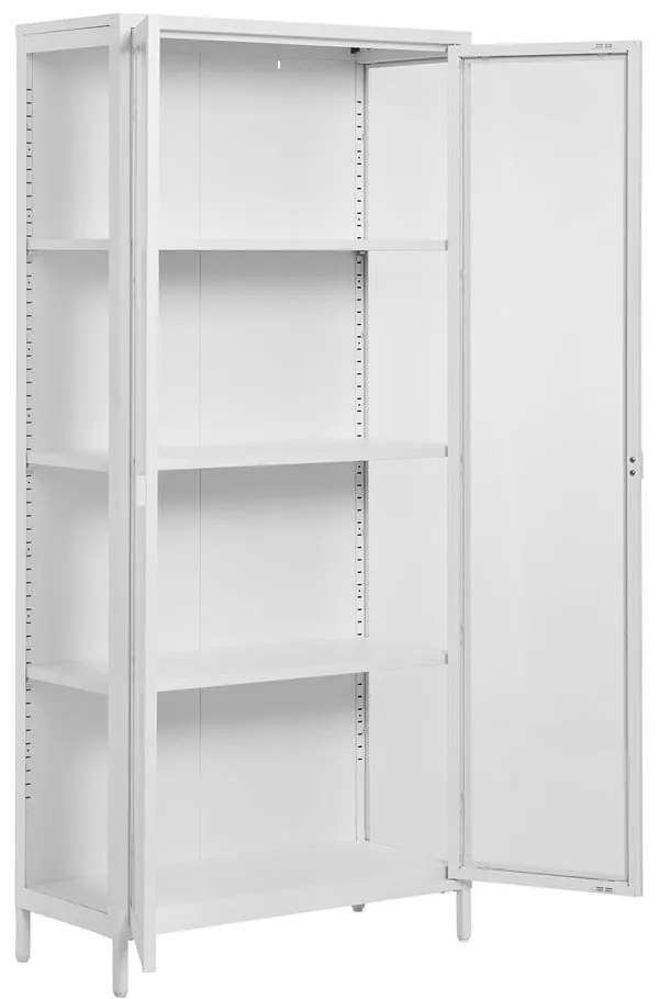 Vitrină albă din metal 80x175 cm Brisbane – House Nordic