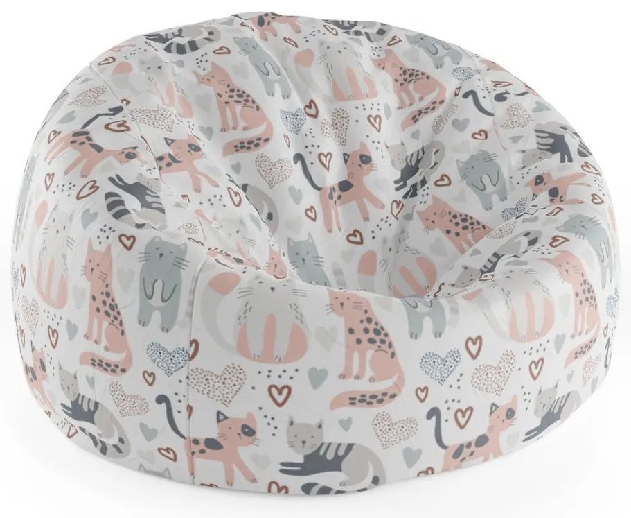 Sac de șezut Cocoon pisicuțe pictate, colorat