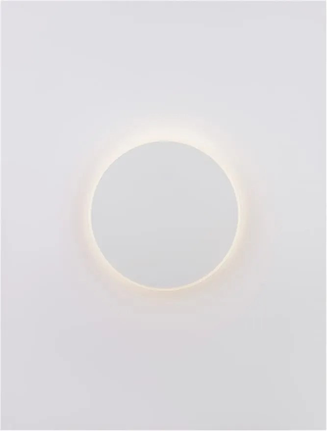 Aplica LED de perete design ambiental CYRCLE 30cm alba