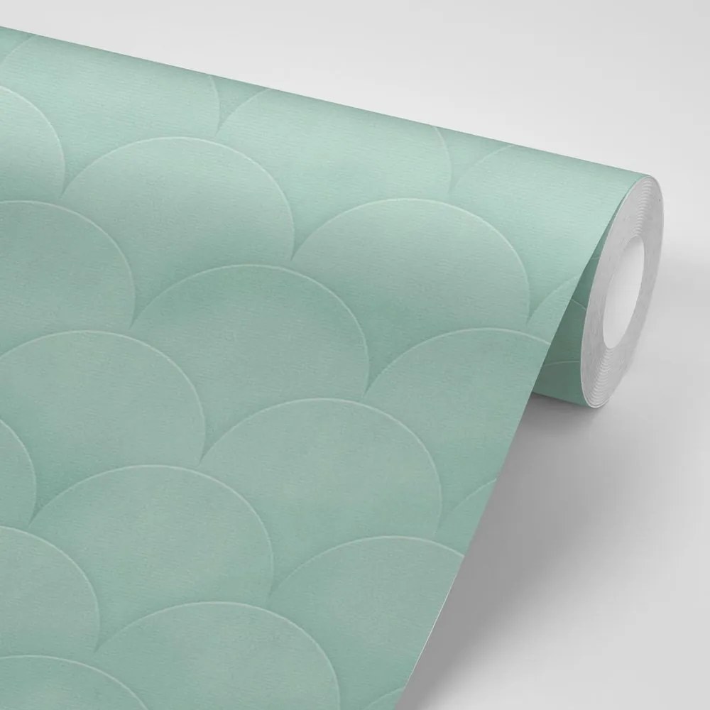 Tapet arc verde modern