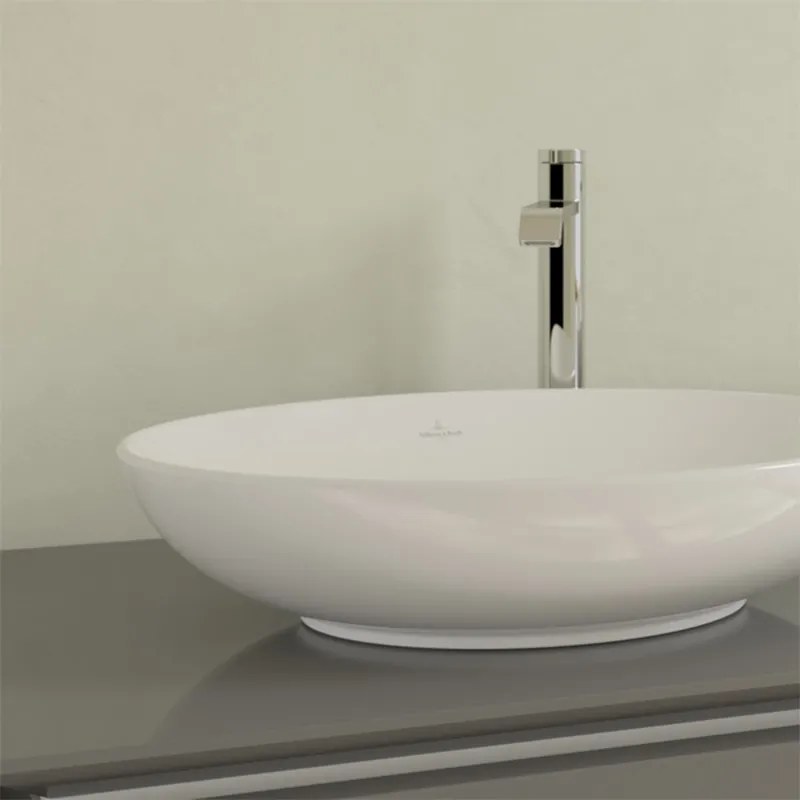 Lavoar pe blat alb lucios 56 cm, oval, Villeroy  Boch, Loop  Friends