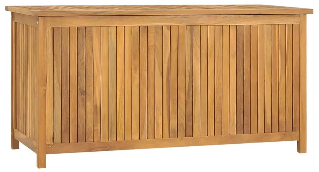 318732 vidaXL Cutie de grădină, 114x50x58 cm, lemn masiv de tec