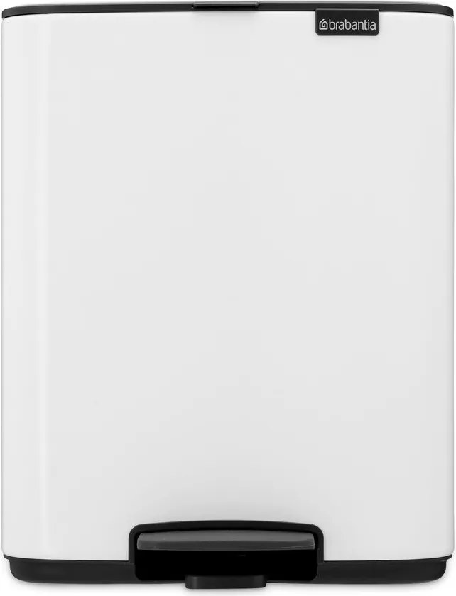 Coș de gunoi alb cu pedală din oțel 12 l Bo – Brabantia