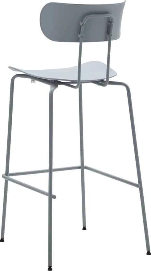 Set 4 scaune metalice BAR MARSIGLIA -HORECA- h 108 cm - ALBASTRU DESCHIS