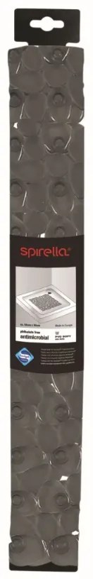 Spirella Suport antiderapant pentru duș RIVERSTONE, gri închis, 54 x 54 cm