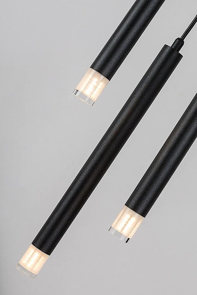Lustra suspendata stil minimalist Ramira 3L negru