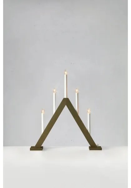 Markslöjd 706224 - Candelabru de Crăciun ARIELE 5xE10/3W/230V pin/maro