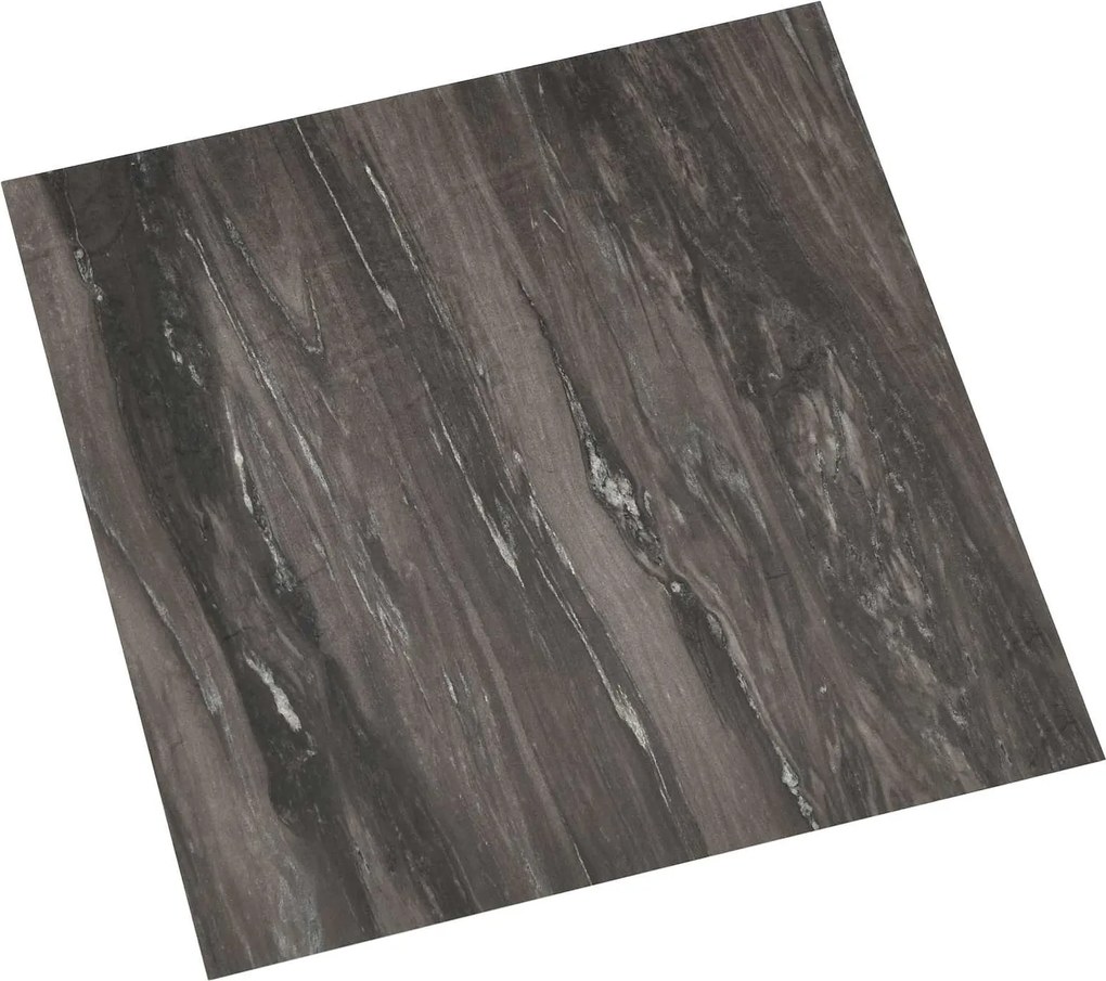 vidaXL Plăci de Pardoseală 55 pcs Gri închis 5,11 m² PVC
