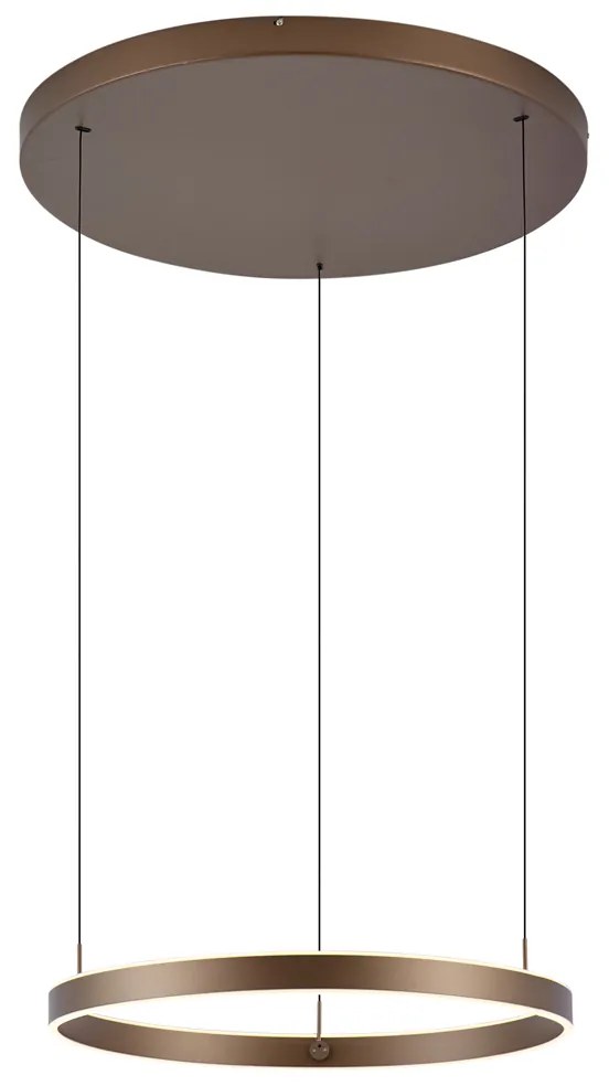 Lampă suspendată de design bronz închis cu dimmer în 3 trepte - Titmus