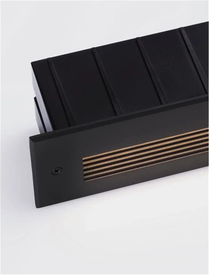 Spot LED incastrabil exterior, ambiental, IP65, POLKA negru
