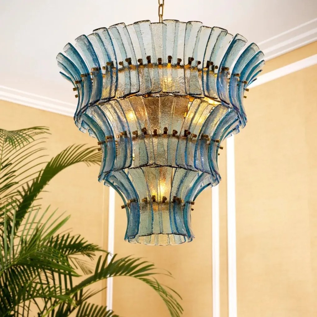 Candelabru LUX design deosebit Toscano albastru