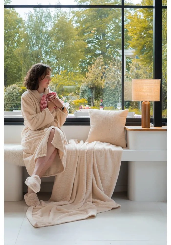 Halat fildeș S/M din micropluș/cocolino Pippa – Tiseco Home Studio