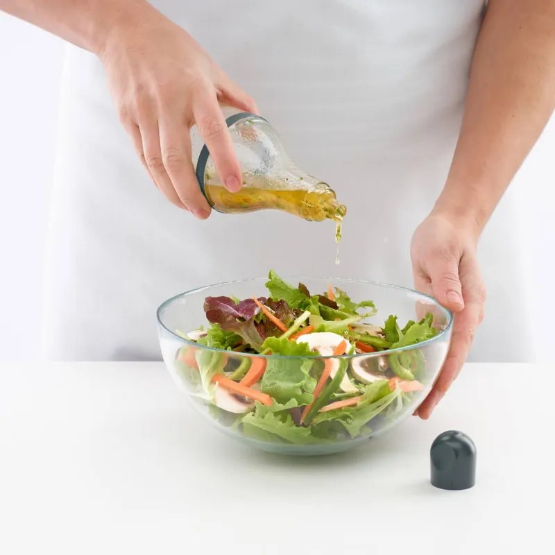 Sticla pentru sosuri/dressing Lekue 1009489, 200 ml, Ø7,2x19,1 cm, Sticla, +4°C/+80°C, Gri