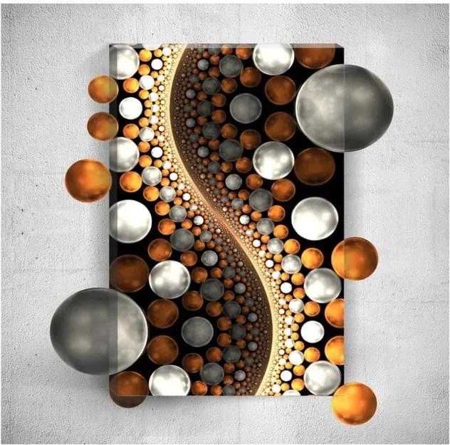 Tablou de perete 3D Mosticx Balls Universe, 40 x 60 cm