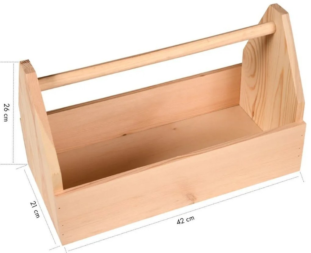 Kesper 69576 Cutie pentru scule din pin 42 x 21 x 26 cm