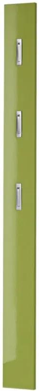 Cuier Colorado MDF/aluminiu, verde lucios, 15 x 170 x 4 cm