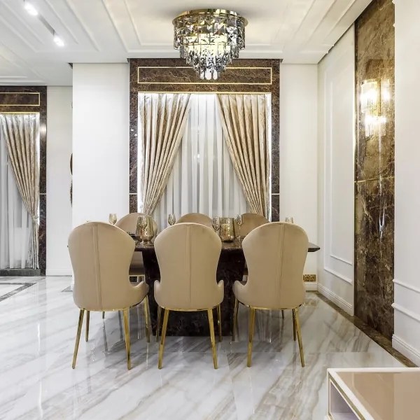 Plafonieră LUXURIA 9xE14/40W/230V d. 48 cm auriu