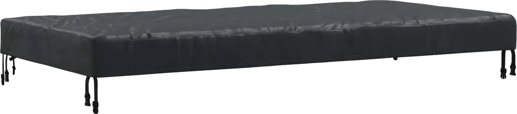 vidaXL Copertă pentru masă Simplu Negru 182 x 92 x 15 cm țesătură