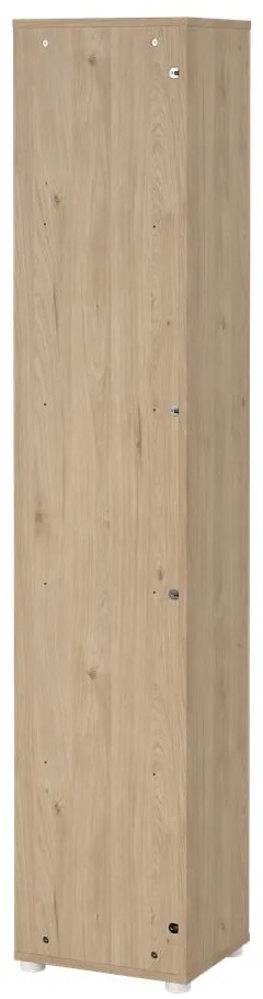 Bibliotecă albă/cu aspect de lemn de stejar 41x205 cm Sign – Tvilum