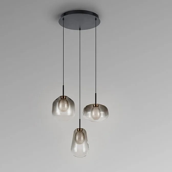 Lustra moderna cu 3 pendule suspendate Ecos