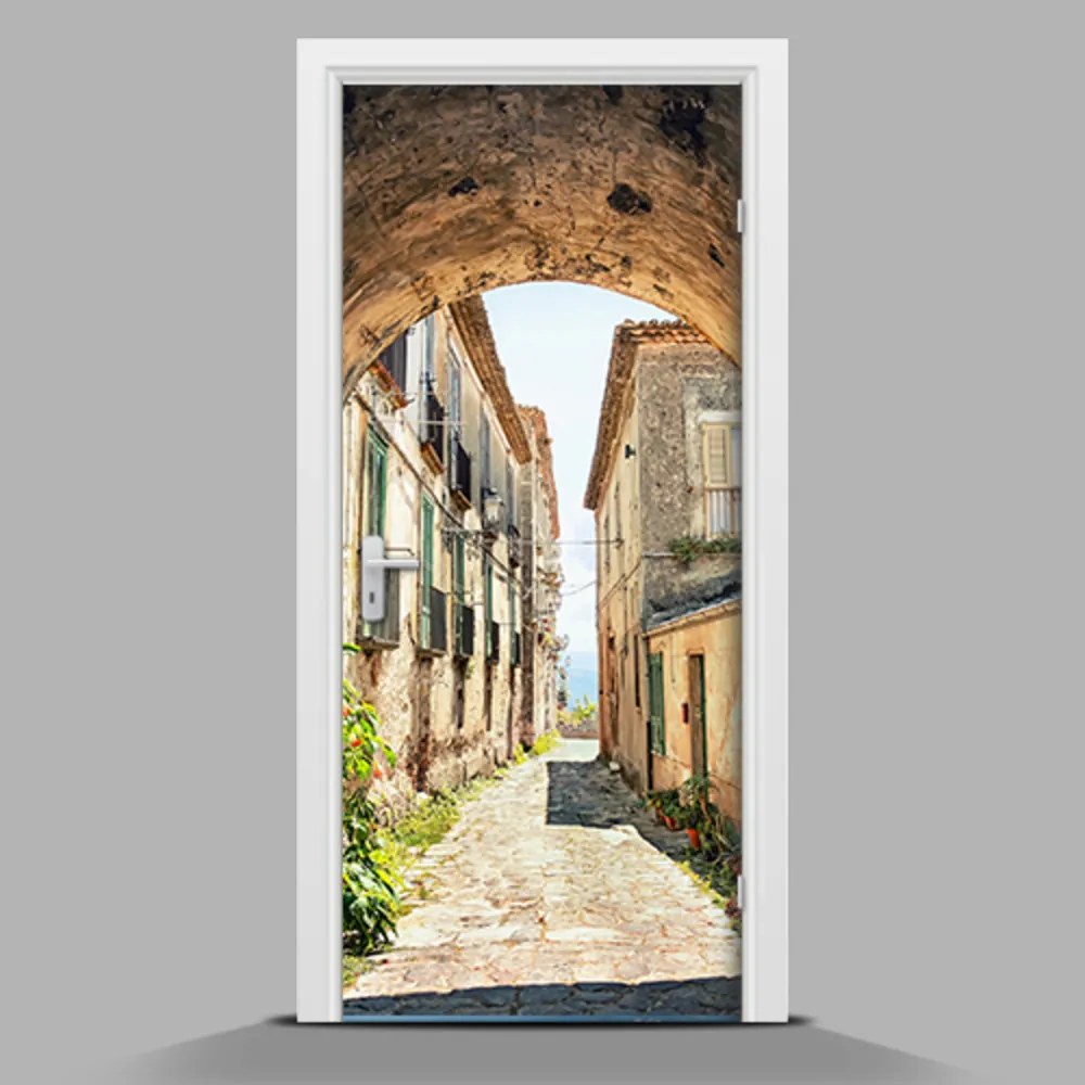 Tapet autocolant pentru uși Vizionări italiană