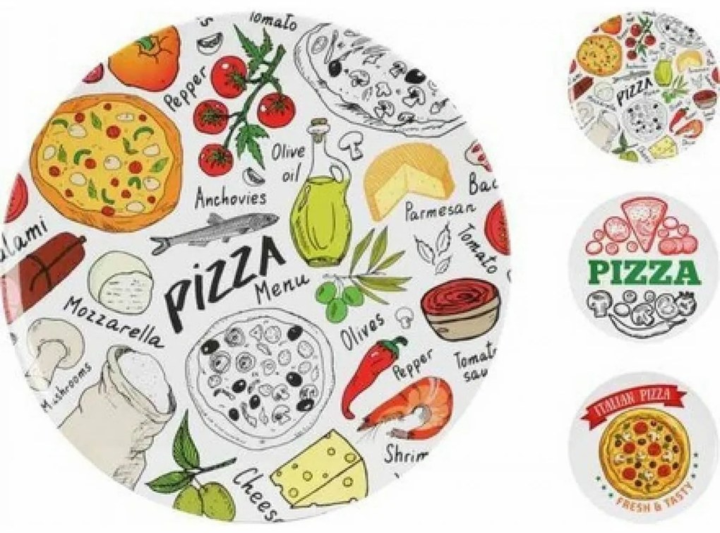 Farfurie pentru pizza din melamină Pizza, diam. 33cm