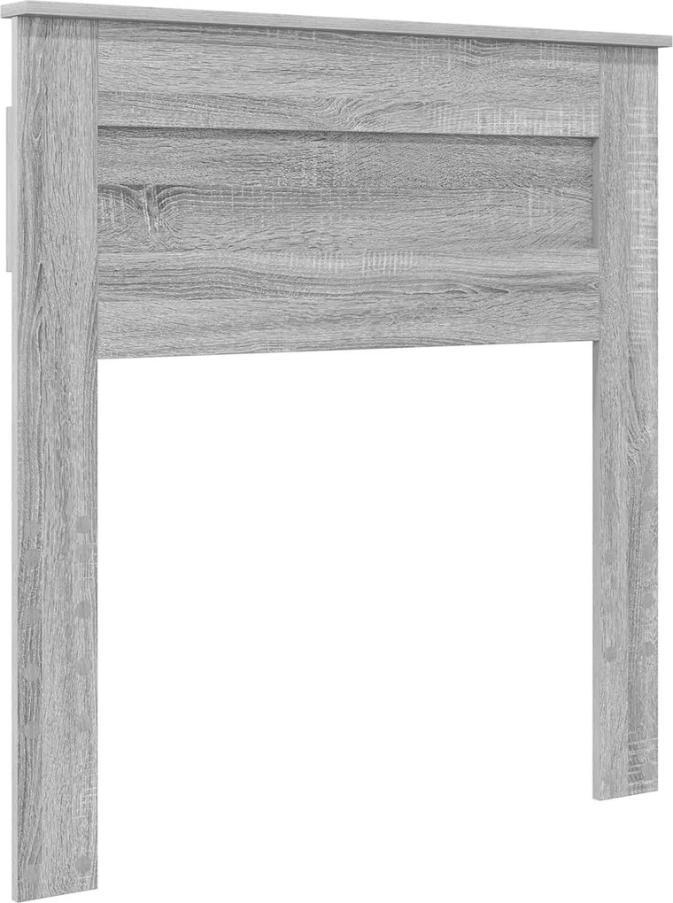 vidaXL Tăblie cap Gri Sonoma 75 cm Lemn compozit