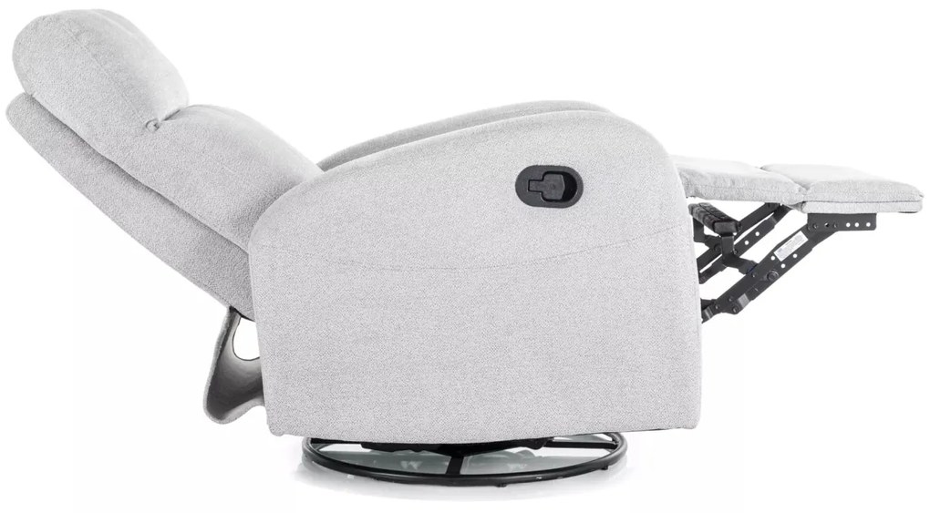 Fotoliu recliner Olimp gri deschis Raven06