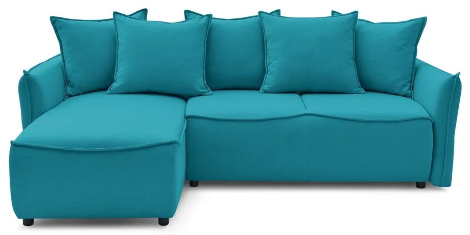 Colțar turcoaz extensibil (colț pe partea stângă ) Leon – Bobochic Paris