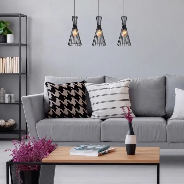 Lustră pe tijă LEANDROS 1xE27/60W/230V Rabalux 72005