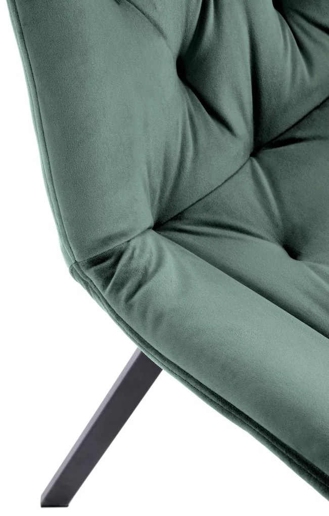 Scaun catifea K519 velvet verde