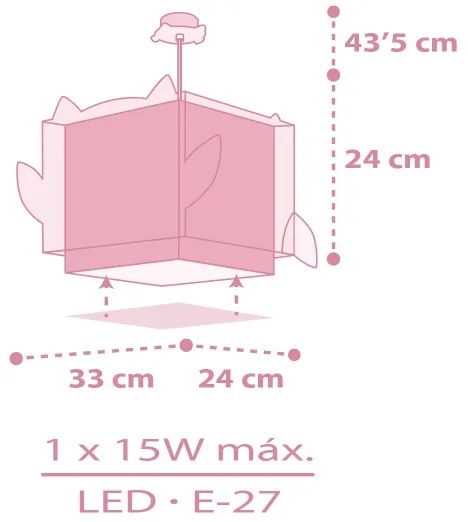 Lustră pentru copii Dalber 64482 LITTLE FRIENDS 1xE27/15W/230V