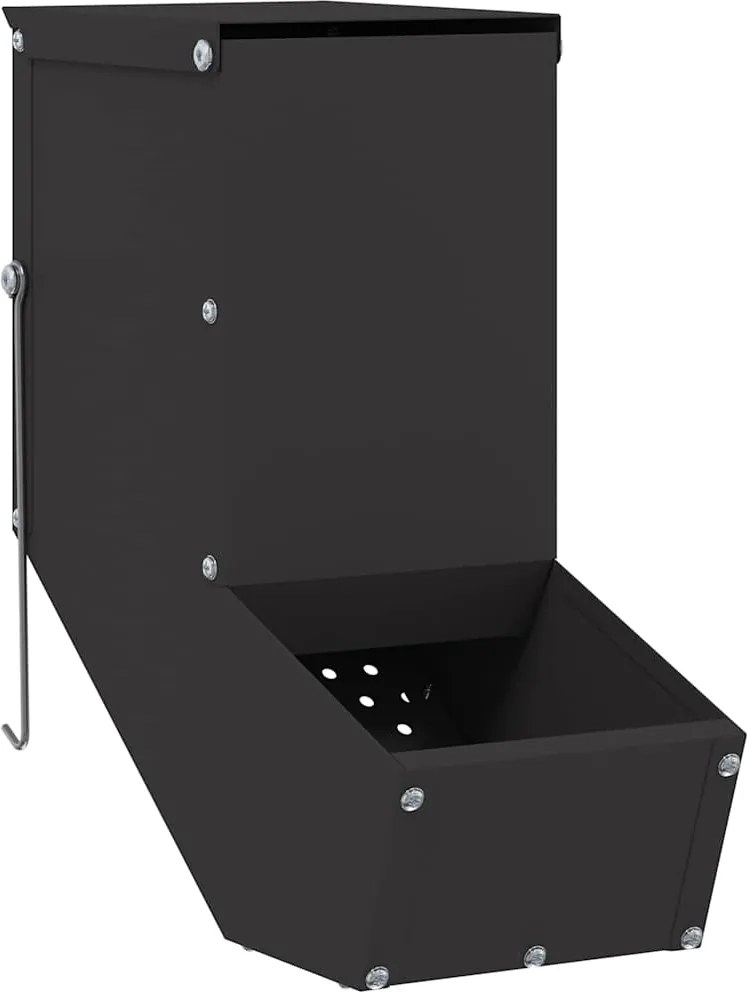 vidaXL Urmărire pentru iepuri Negru 12,5 x 26 x 28,5 cm