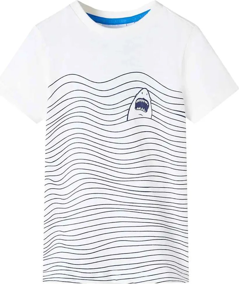 vidaXL Tricou pentru copii, ecru, 140