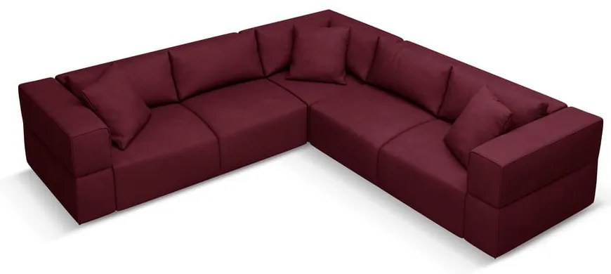 Colțar burgundy (cu colț variabil) Esther – Milo Casa