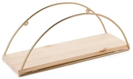 Raft de perete 45x18 cm stejar/auriu