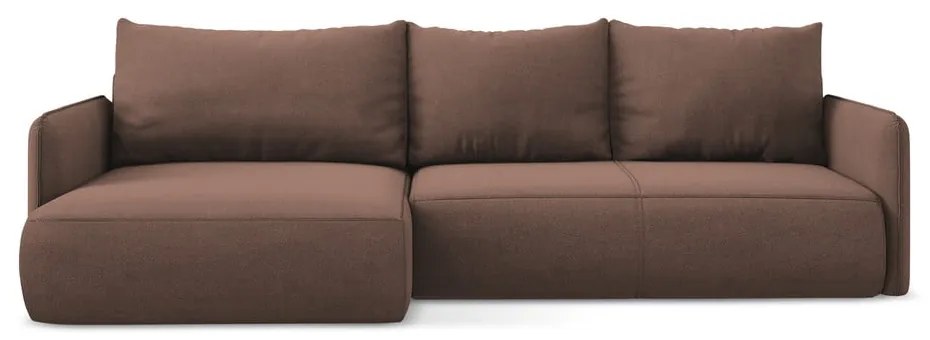 Colțar roz extensibil/cu spațiu de depozitare (cu colț pe partea stângă) Nanea – Makamii