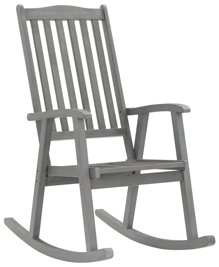 3064217 vidaXL Balansoar cu perne, gri, lemn masiv de acacia