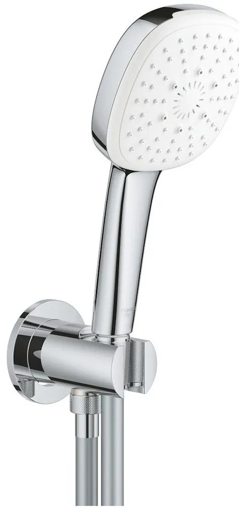 Grohe Tempesta Cube 110 Set dus cu suport si cot iesire, 3 jeturi