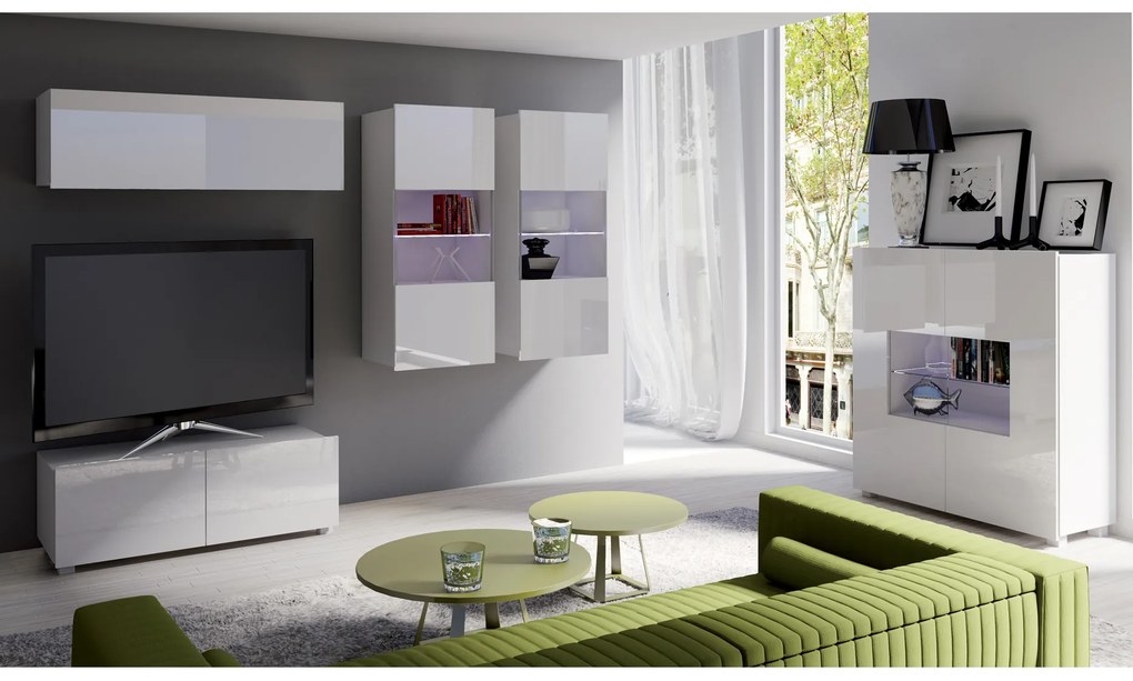 Mobilier living Calabria C12 (Alb) (fără iluminat). 1051637