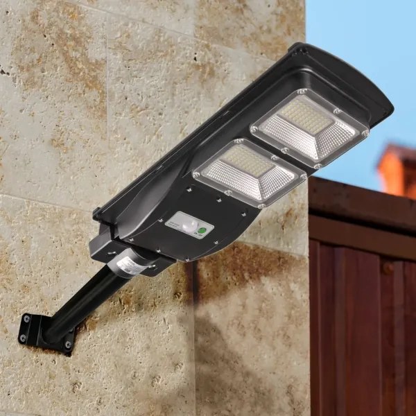 Lampă stradală solară LED STREET 2xLED/6W/3,2V IP65 cu senzor și DO